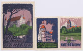 Deutschland-Altdeutschland 10, 25 und 50 Pfennig Notgeld De 3 Scheine 10, 25 und 50 Pfennig der Stadt Güstrow -