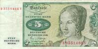 Deutschland BRD 5 Deutsche Mark , DM Serie B/V -
