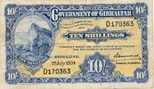 Gibraltar 10 Shillings Banknote -
