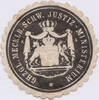 Deutschland-Altdeutschland Siegel GHZGL.MECKLB. SCHW. Justiz-Ministerium -