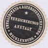Deutschland-Altdeutschland Siegel Versicherungsanstalt * Invaliditäts u. Altersverswicherung * Mecklenburg -