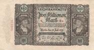 Deutsches Reich Deutschland Weimarer Republik 2 Millionen Mark, Reichsbanknote -
