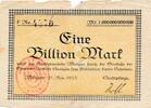 Deutsches Reich Deutschland 1 Billion Mark Notgeldschein, Stadt Mengen -