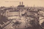 Ak München. Total mit Karlstor-Rondell 16.3.1910 (1910) -