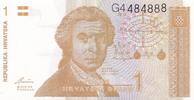 Kroatien 1 Dinara 1991 Banknote bankfrisch 2.60 £ Tax included +  5.21 £ shipping