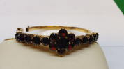 Antiker Granatarmreif Armreif mit Granat Granatarmband tombak NORM -