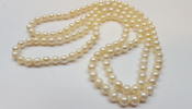 Akoya Perlen Kette Perlencollier Perlenkette endlos L 82 cm -
