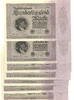 Deutschland 100.000 Mark Reichsbanknote 7 Banknoten Fortlaufende Zahlen,KN 8stellig grün -