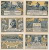 Eschershausen 6 Gutscheine der Stadtkasse 10 Pfennig - 2 Mark -