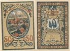 Eckernförde 2 Notgeldscheine 25 und 50 Pfennig -