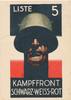 III. Reich AK Propaganda "Liste 5 " Kampffront, postalisch nicht gelaufen,nicht datiert -