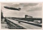 III. Reich Foto Ak Zeppelin Weltflug- u. Luftschiffhafen Rhein-Main mit Sonderstempel -