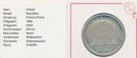 DDR 5 Mark Dresden Zwinger ( leicht angelaufen ) -