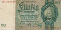 Deutschland 50 Reichsmark Reichsbanknote Udr.-Bst. M Serie D Kn 7stellig -
