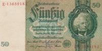 Deutschland 50 Reichsmark Reichsbanknote Udr.-Bst. K Serie E KN 8stellig -