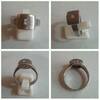 Hübscher Ring 925er Silber Silberring mit kleinen Steinen Silberschmuck -