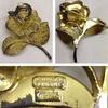 Original Fahrner Brosche 925er Silber vergoldet mit Perle und Markasiten Blume -