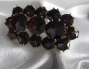 Brosche 333er (8K ) Gold Granat Granatschmuck -