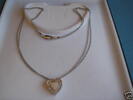 Silberkette 925er Silber Kette Herz Herzanhänger -