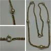 schöne Kette vergoldet Double 60 cm americ -