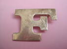 Antike Brosche 835er Silber Buchstabenbrosche Silberschmuck Silberbrosche -