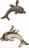 Silberanhänger Markasiten roter Stein Delfin 925er Silber Anhänger dolphin -