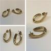 Pierre Lang Ohrringe PL vergoldet Ohrschmuck Creolen Modeschmuck -
