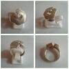 Schöner Silberring 925er Silber Ring mit kleinem Stein Silberschmuck Blume -