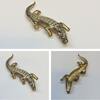 Schöne Brosche PL Pierre Lang Anstecker Anstecknadel Modeschmuck Krokodil -