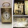 Antike Tischuhr Uhr 925er Sterlingsilber Silberuhr Taschenuhr -
