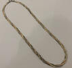 Sterling Kette / Collier ca. 45 cm 925er Silber Silbercollier Tricolor -