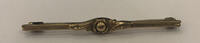 Antike Brosche AD vergoldet Modeschmuck Anstecknadel Brosche -