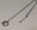 Swarowski Kette mit Herz Anhänger und klaren Steinen Modeschmuck -