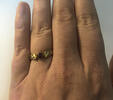 Schöner Goldring 333er Gold Ringgröße 55 mit Rubin und Zirkonia Goldschmuck -