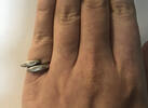 Ring von FOSSIL 925er Silber Silberring Silberschmuck Größe 50 -