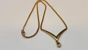 Schöne Pierre Lang Kette vergoldet PL Collier L 45 cm -