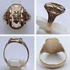 Class Ring 10K 416er Gold Herff Jones High School G R A College Ring Goldring -