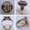 Class Ring 10K 416er Gold Herff Jones High School M College Ring Goldring -