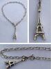 Armband 835er Silber Eifelturm 800er Silberschmuck Silberarmband Battlearmband -
