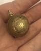 Vergoldeter Kugel Anhänger American Double Modeschmuck -