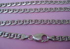 Wunderschöne Silberkette 925er Silber Panzerkette Silberschmuck Halsschmuck -