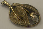 Anhänger mit Perle vergoldet American Double Modeschmuck -