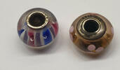 925er Silber Pandora 2 Anhänger Charms ALE -