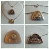 Silberset 925er Silber Kette/Collier mit Anhänger und Brosche Schmuckset Collier -