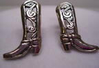 Schöne Ohrringe/Ohrstecker 925er Silber Ohrschmuck Silberohrringe Motiv Stiefel -