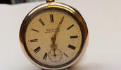 Antike Taschenuhr Uhr Funktionsfähig 800 er Silber Wilh. Teveling Blanken Stein -