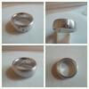 Breiter Silberring 925er Silber kleinen Steinen Silberschmuck Silberring -