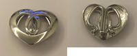 Halstuchclip PL Pierre Lang Modeschmuck Schal Clip Herz -