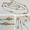 Lange Kette/Collier 835 er Silber Silbercollier Silberkette Silberschmuck 82 cm -