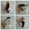 Spitzer Silberring 925er Silber mit schwarzem Stein Silberschmuck Ring -
